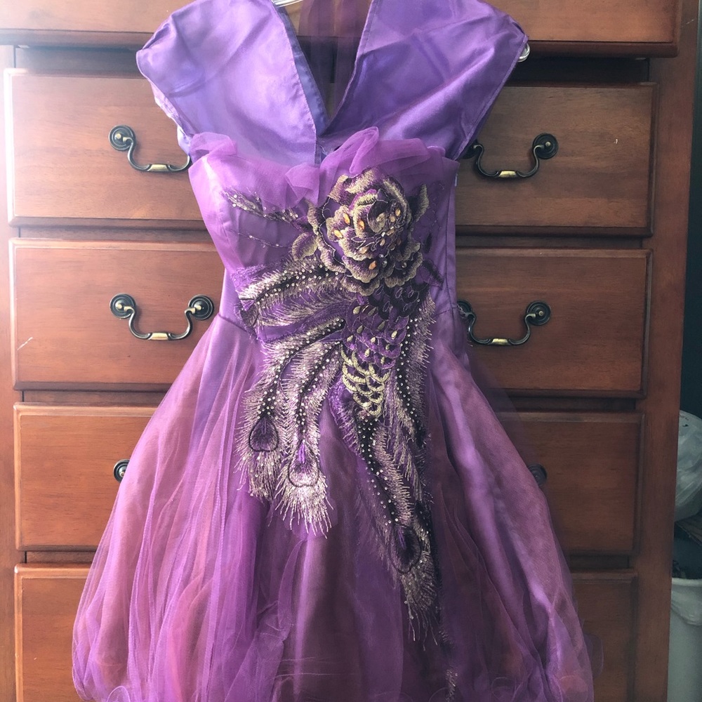 Purple prom dress